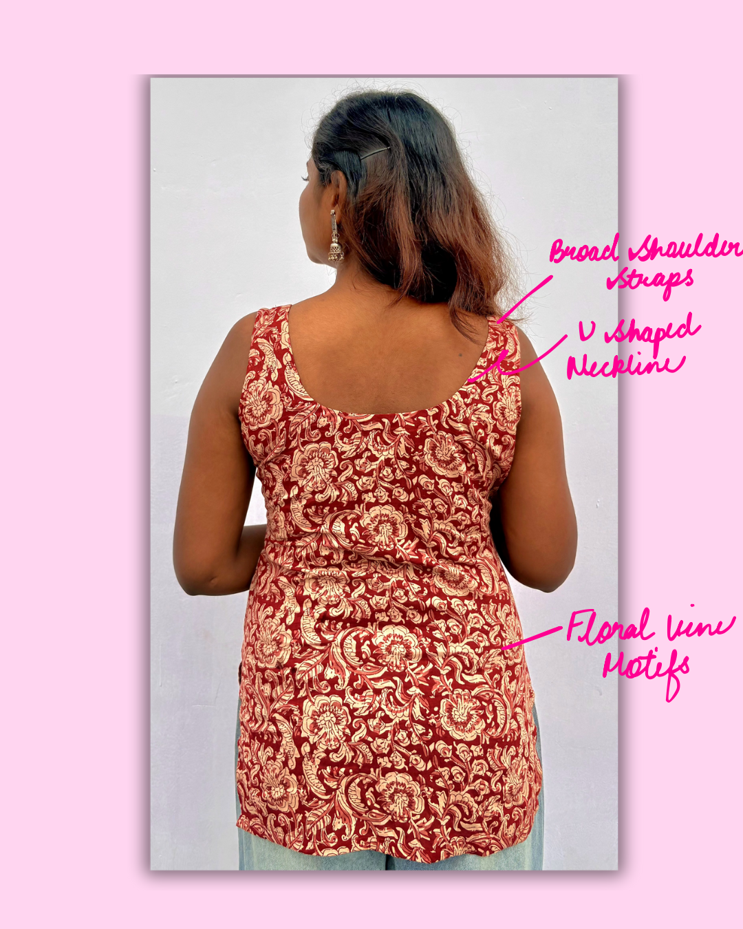 Kesar Gul – Floral Cotton Kurti