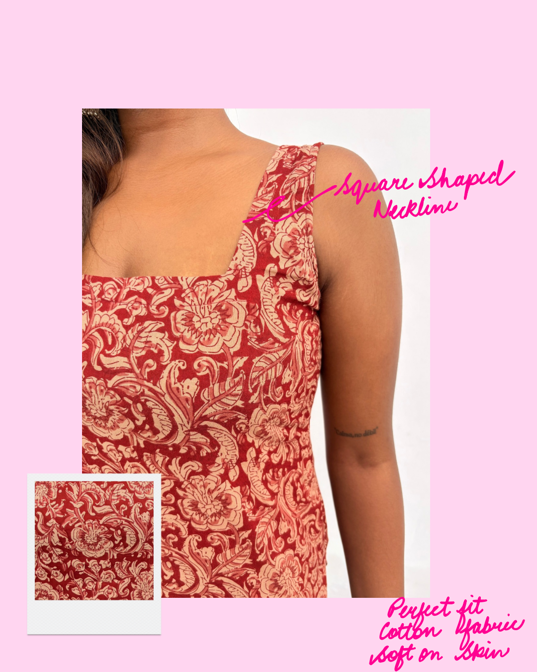 Kesar Gul – Floral Cotton Kurti